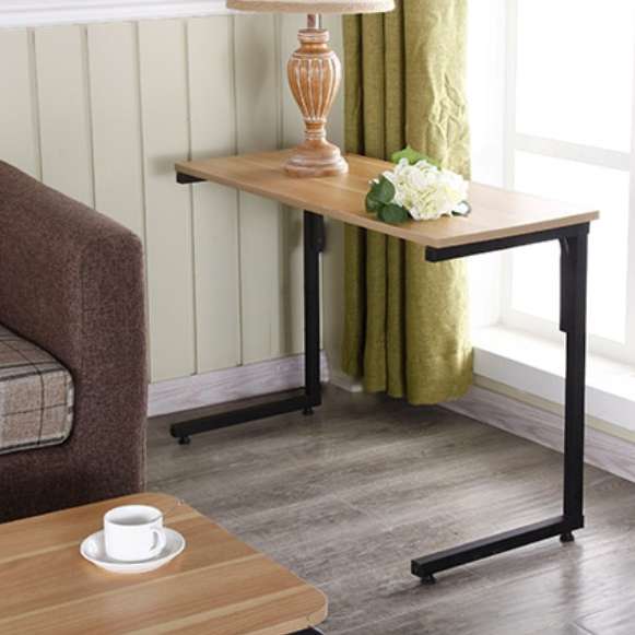 창가 테이블 좁고 긴 선반 소파 틈새 선반 장식 테이블