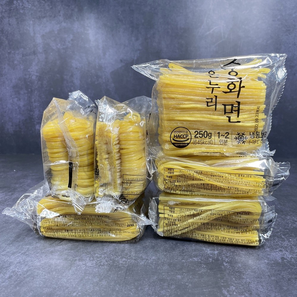 온누리 냉동중화면 냉동 중식면 짜장 짬뽕면 250g x 6개 소포장 이미지 3