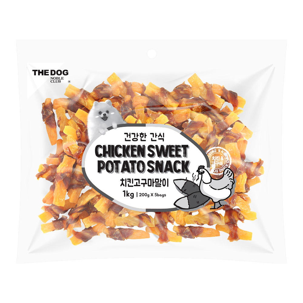 더독 건강한 고구마말이 치킨 고구마, 1kg, 1개 - 상품 이미지