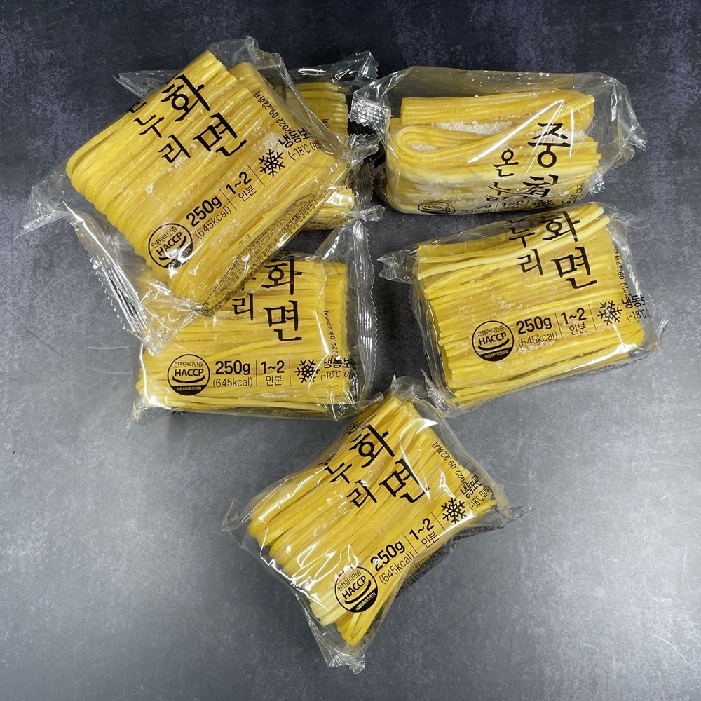 온누리식품 냉동중화면 중식면 생면 짜장 짬뽕면 250g x 6개 소포장