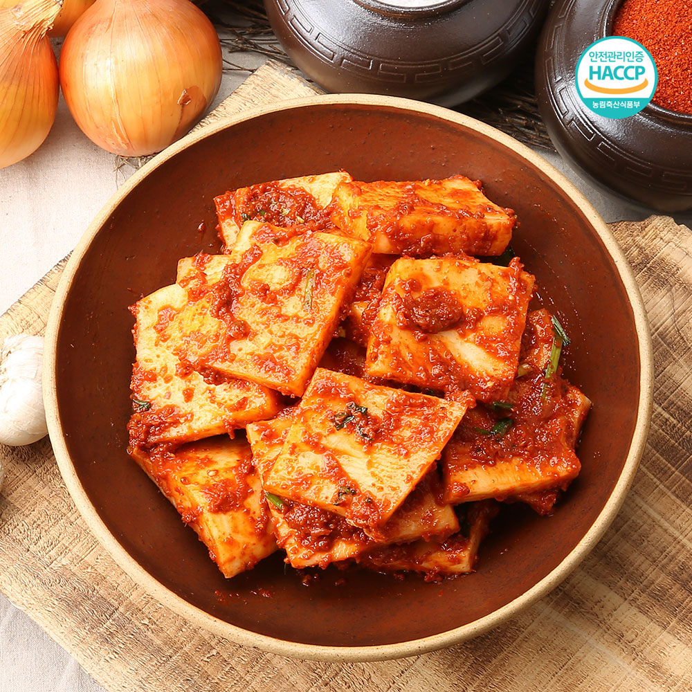 빛고을김치 아삭한 석박지 1kg 당일생산 국산재료 전라도 별미김치 섞박지 이어온 - 상품 이미지