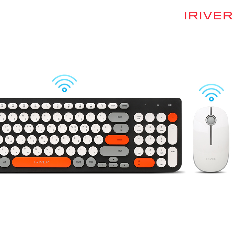 아이리버 EQWEAR-Q75 무선 키보드 마우스 세트 네이비