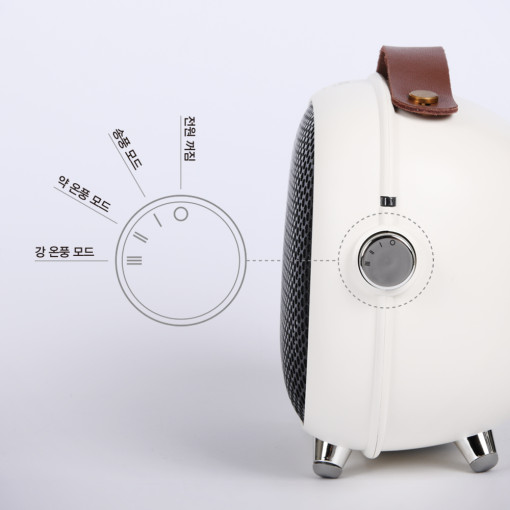 [에이그라운드] 미니 팬 히터 / 캠핑 차박 가정용 전기히터 AH-800W