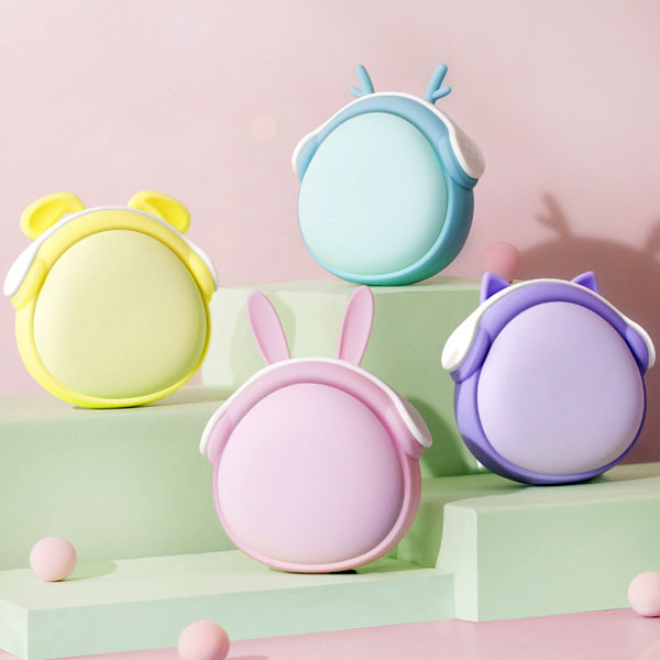 곰발바닥 휴대용 충전식 USB 손난로 보조배터리 핫팩 양면발열 캐릭터 선물 겨울 C타입 - 상세 이미지 3