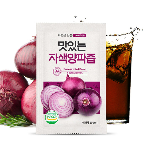 참앤들황토농원 맛있는 자색 양파즙 100ml 50포, 2개 - 상세 이미지 3