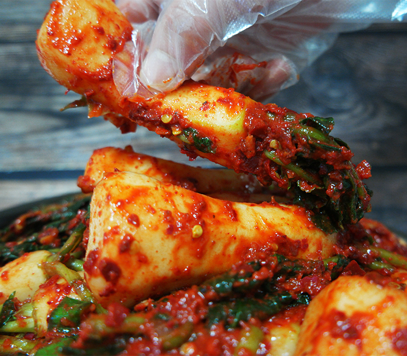 핵폭탄김치 알타리총각김치 매운 실비 불맛 1kg, 1개