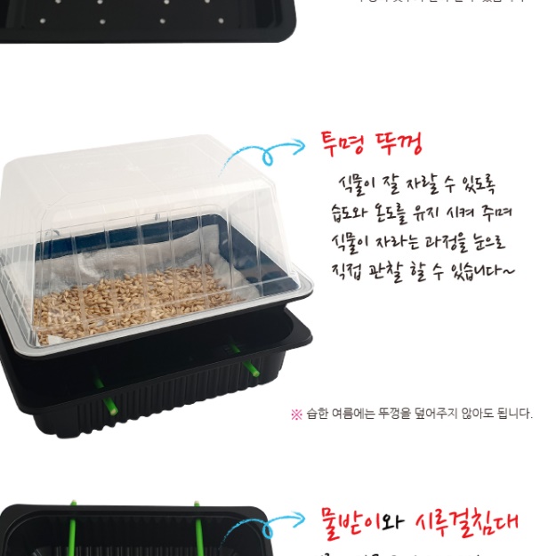 새싹보리 재배기 세트 새싹 보리 키우기 키트 자동 관수 - 상세 이미지 5