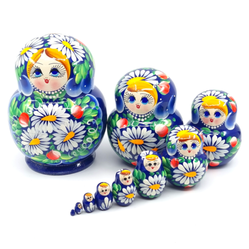 바슈 마트료시카 10단 러시아 전통 수공예 목각 인형 마트로시카 레이디버그 레드 - 상세 이미지 3