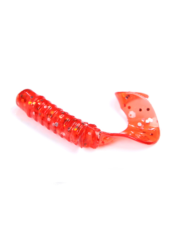 캣츠크로우 피라테일 그럽웜 5cm(2인치) 쏘가리 꺽지 송어 배스 웜 - 메인 이미지