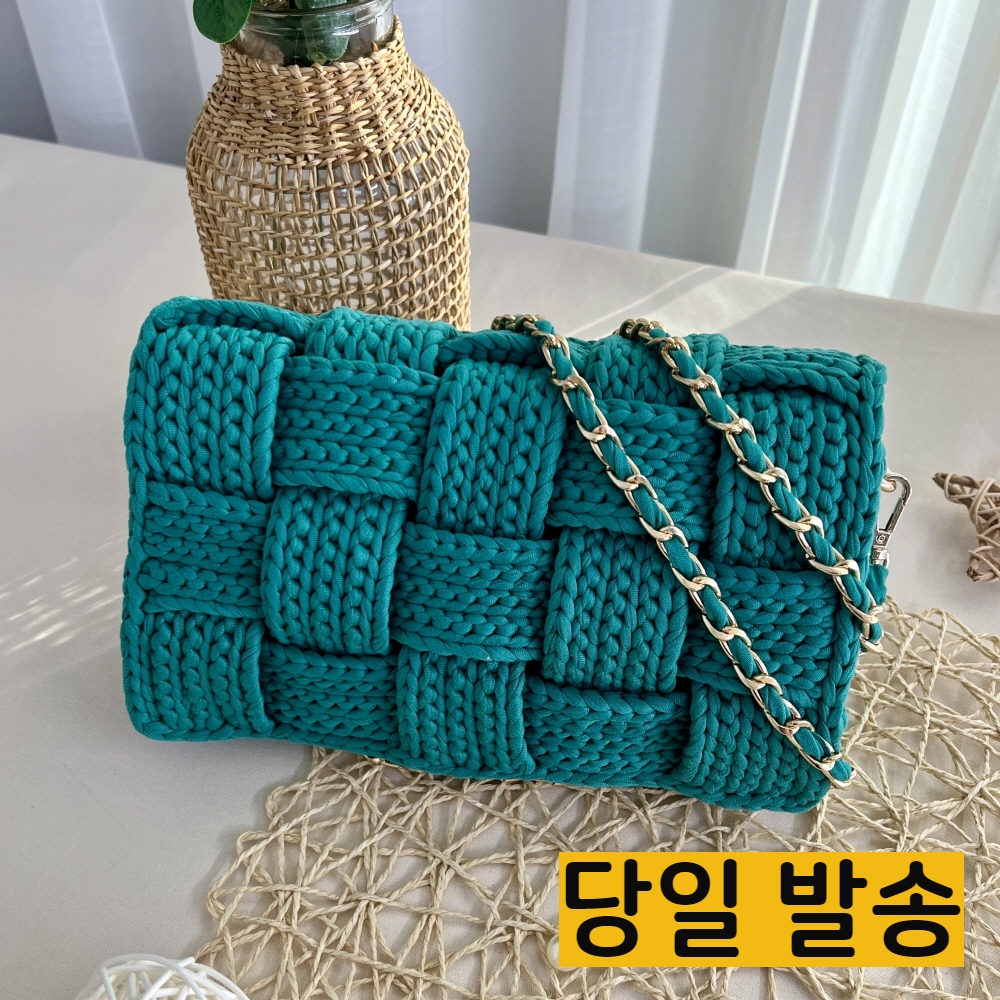 도두리 DIY 손뜨개 코바늘 뜨개질 가방 만들기 키트 패키지 뜨기 카세트백 - 동영상제공 - 상세 이미지 3