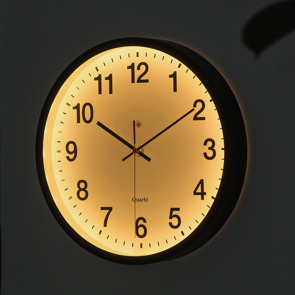 플라이토 아폴로 무선 LED 벽시계 인테리어 무소음 원형 벽걸이시계 집들이 개업 선물 추천 30cm