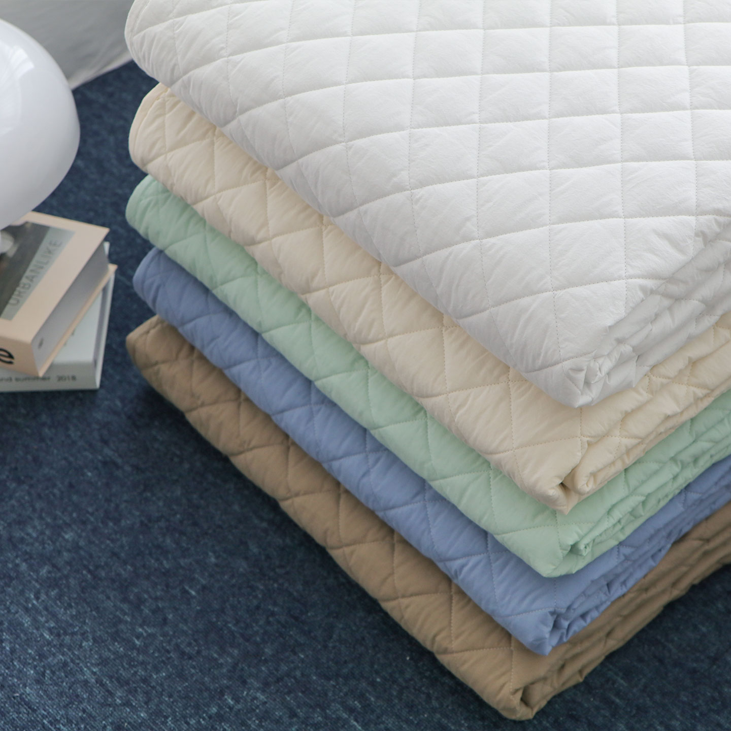 침대패드 클래식 고밀도 80수 고정밴드 미끄럼방지 10cm 더 넉넉한 누빔 이불패드 SS