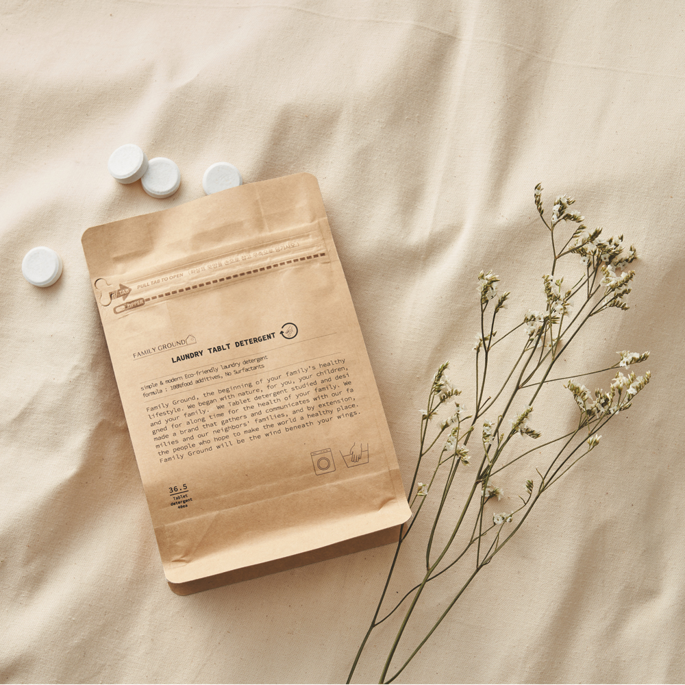 패밀리그라운드 땀냄새 수건쉰내 속옷 아기 임산부 손빨래 삶기 고체세제 40개입, 1개