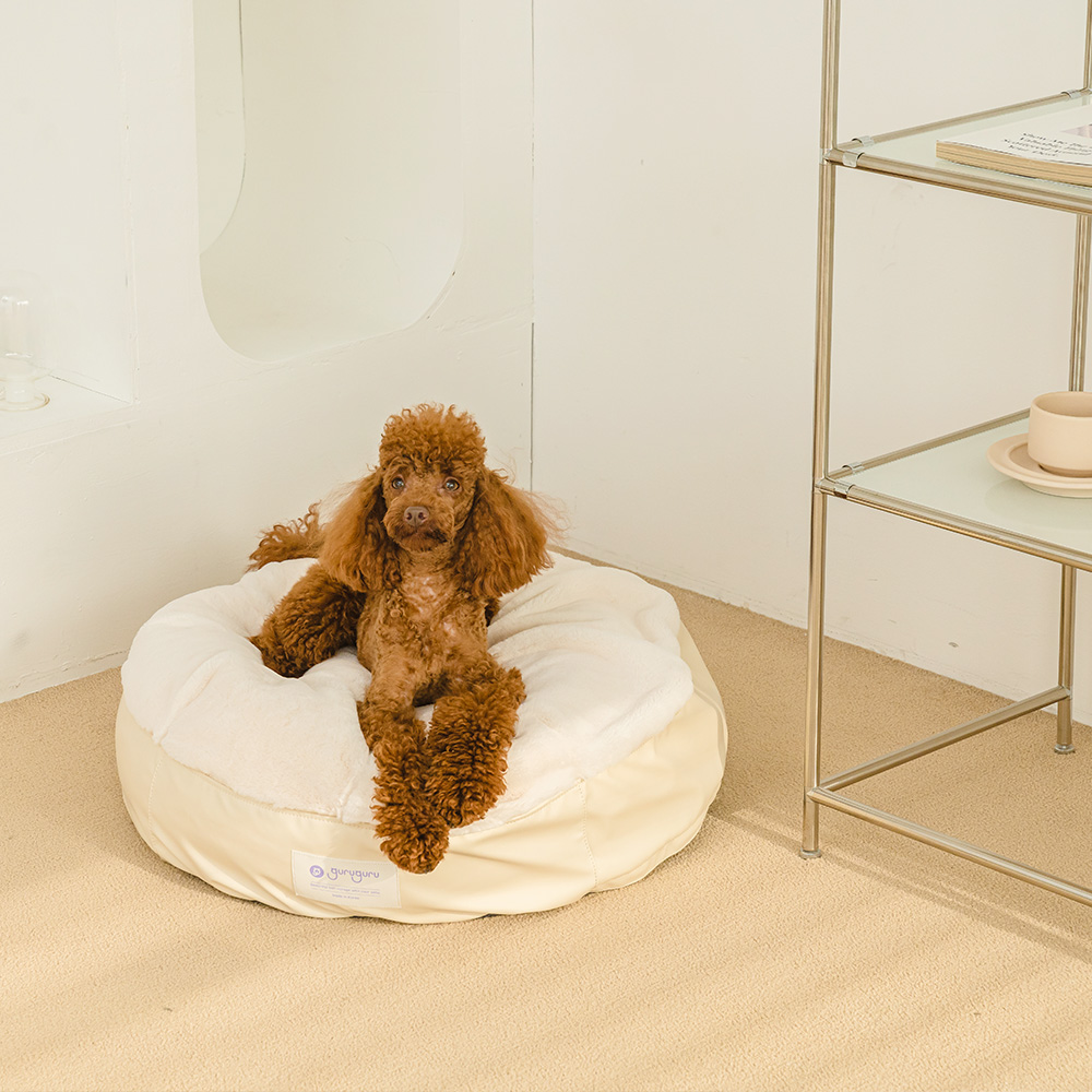 구루구루 구루베드 강아지 고양이 애견 펫 반려견 소형견 캣 빈백 침대 방석 쿠션 - 상세 이미지 5