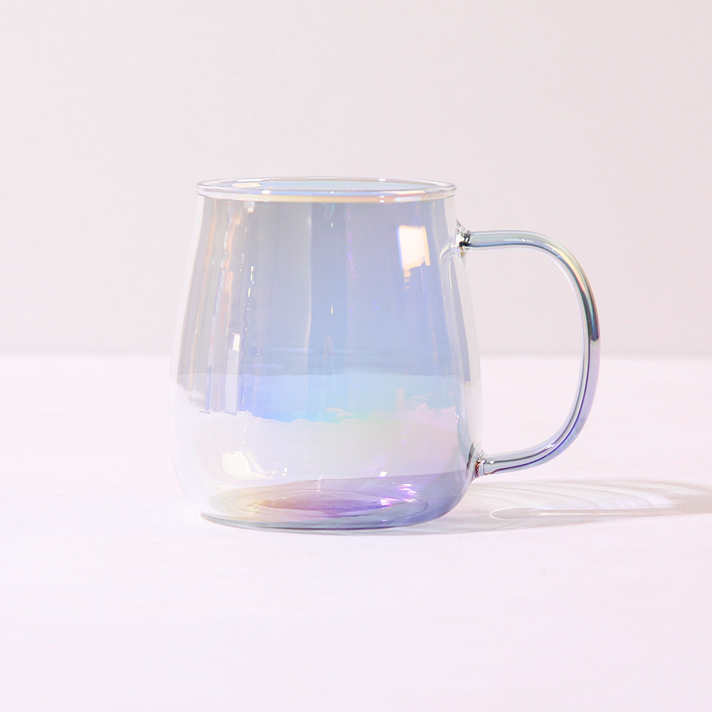 오로라 홀로그램 내열유리 항아리 머그컵 머그잔 400ml - 상세 이미지 2
