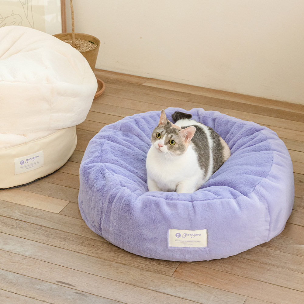 구루구루 구루베드 강아지 고양이 애견 펫 반려견 소형견 캣 빈백 침대 방석 쿠션 이미지 8