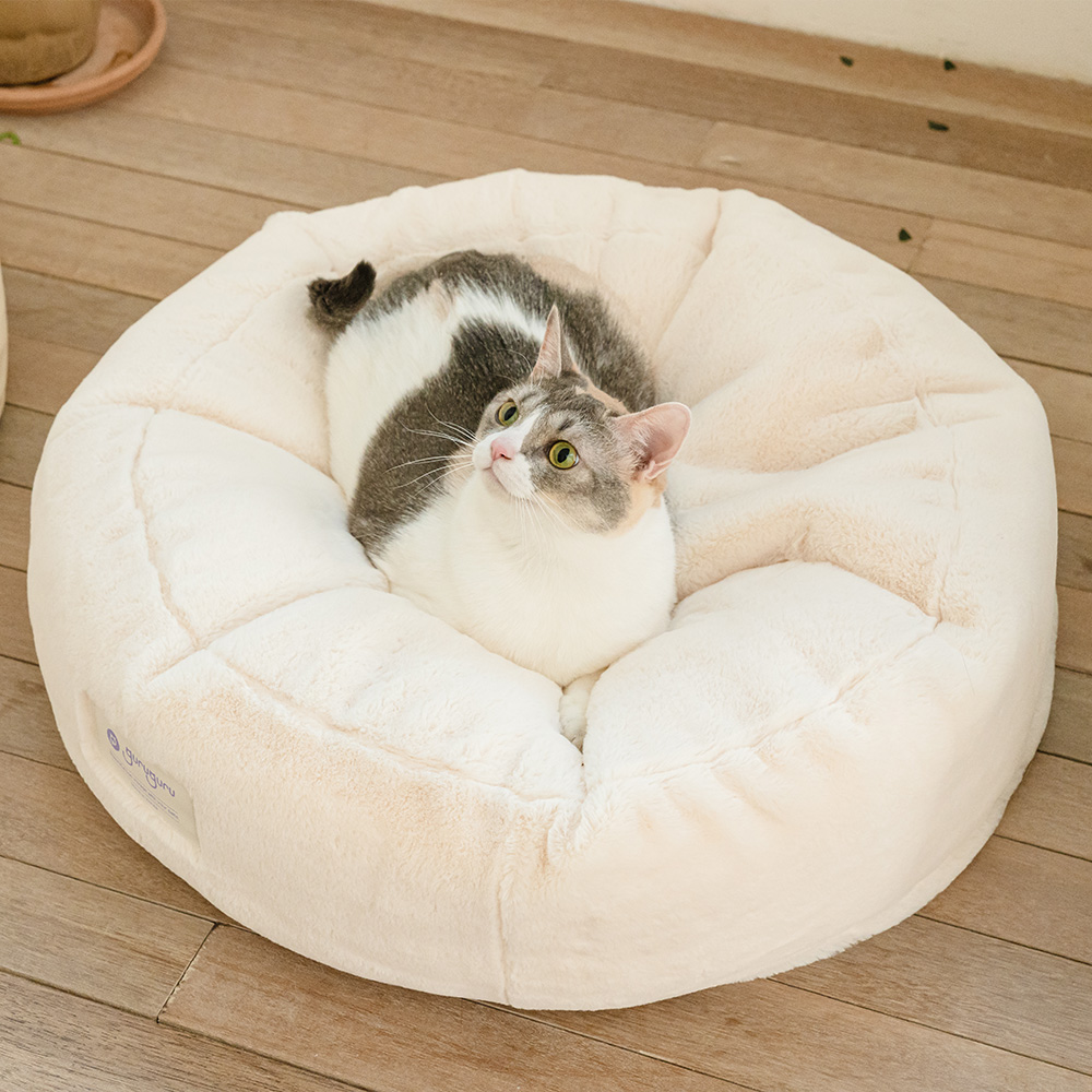 구루구루 구루베드 강아지 고양이 애견 펫 반려견 소형견 캣 빈백 침대 방석 쿠션 이미지 7