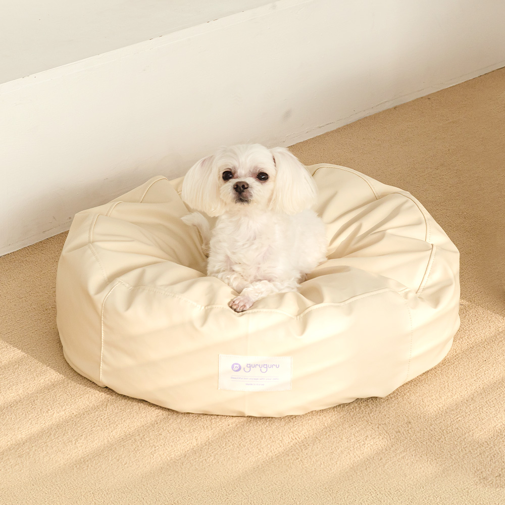구루구루 구루베드 강아지 고양이 애견 펫 반려견 소형견 캣 빈백 침대 방석 쿠션 - 상세 이미지 2