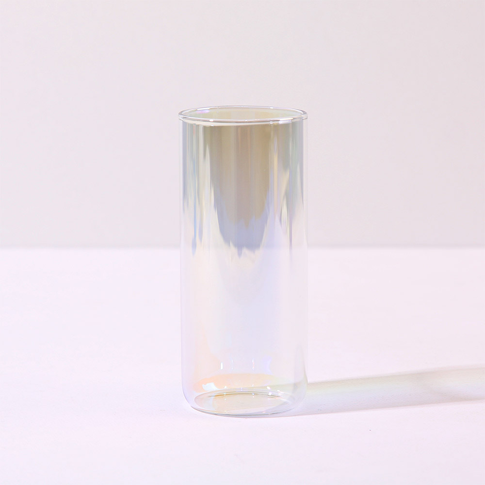 오로라 홀로그램 내열유리 유리컵 유리잔 430ml - 메인 이미지