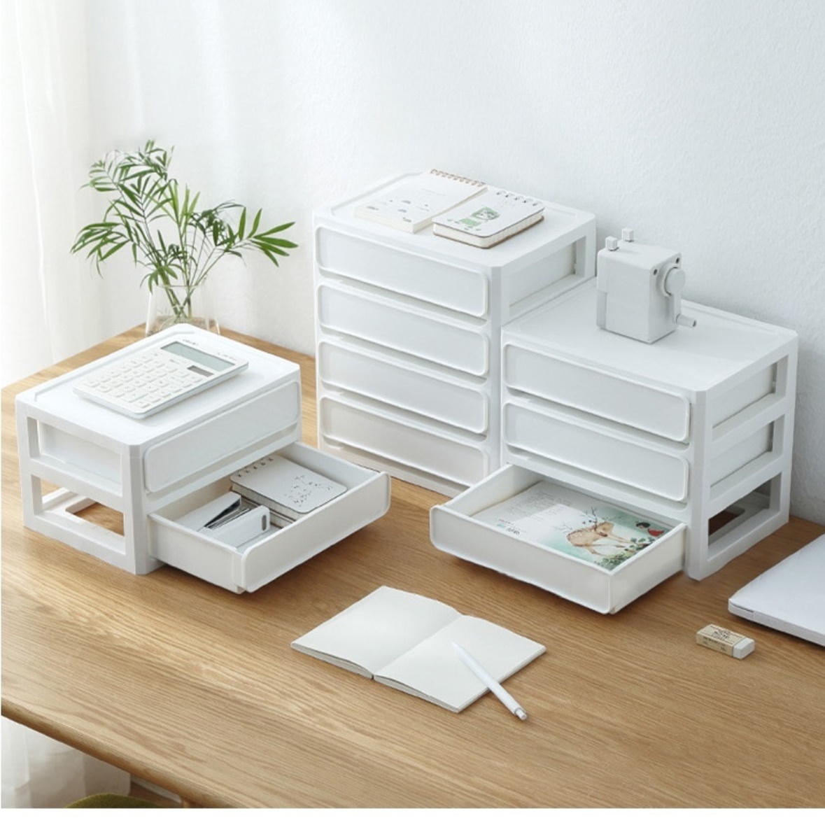 책상위수납장 지류함 작은서랍장 좁은공간수납장 2단