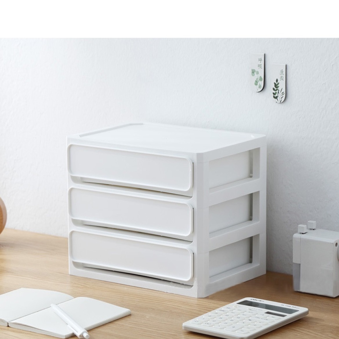 책상위수납장 지류함 작은서랍장 좁은공간수납장 2단