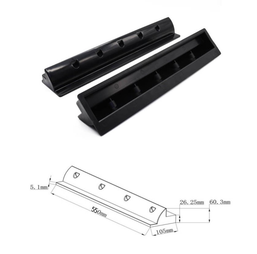 태양광 고정 거치대 ABS 일자 브라켓 55cm 2개 1세트 ABS-550W(흰색) - 상세 이미지 5