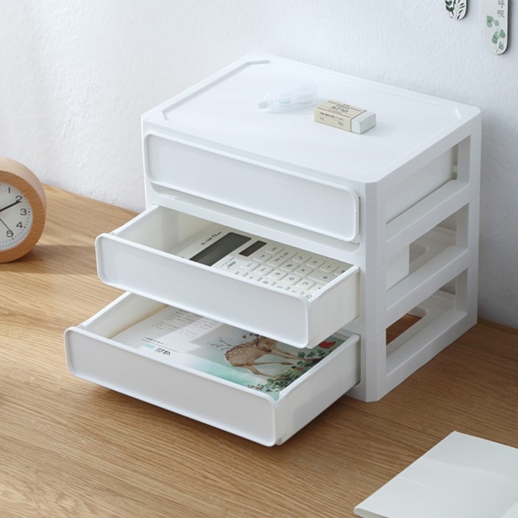 책상위수납장 지류함 작은서랍장 좁은공간수납장 2단