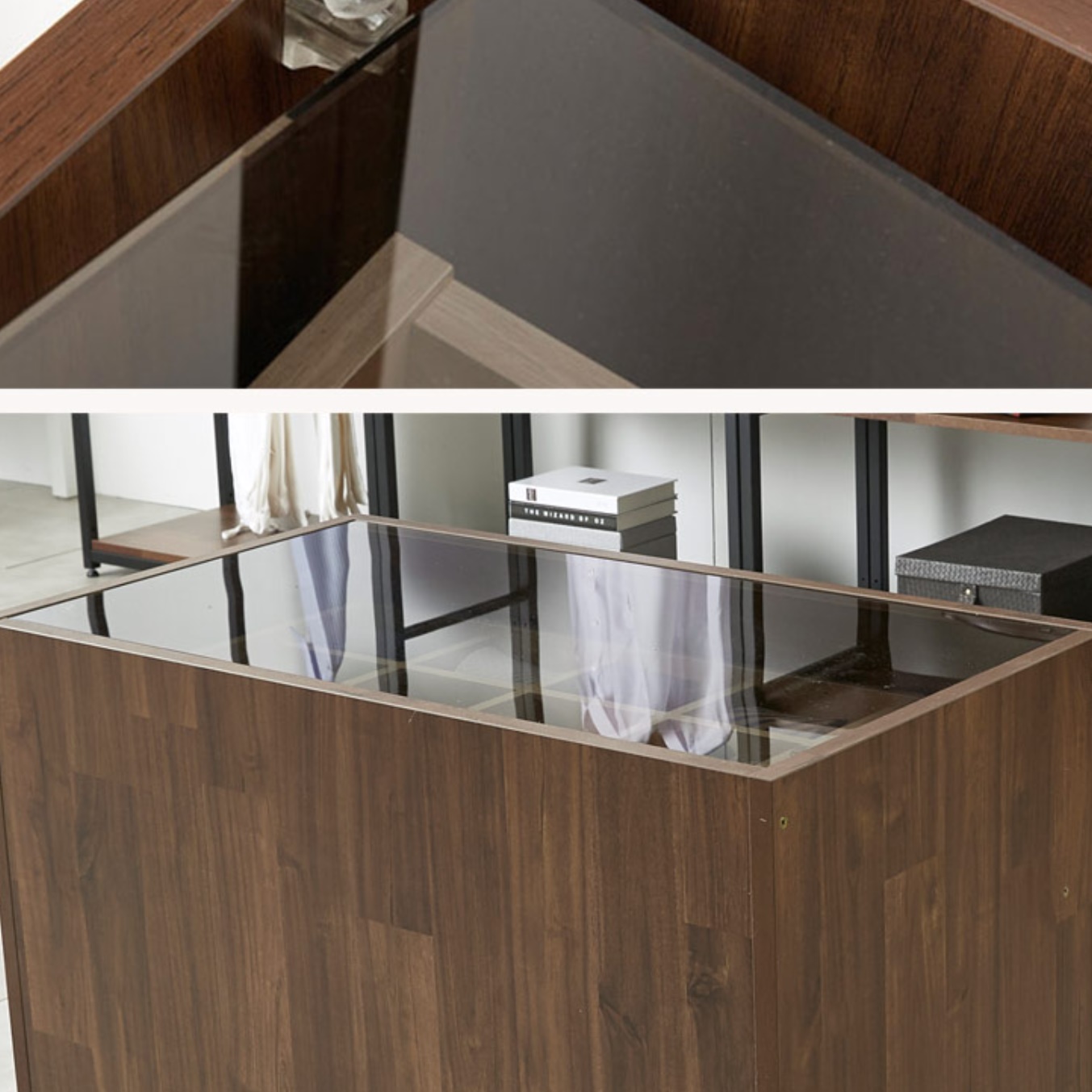 악세사리 서랍장 빈티지 서랍장 갤러리 넥타이 안방 유리 투명 서랍장