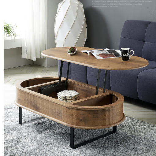 높은 쇼파 테이블의 내부 수납공간