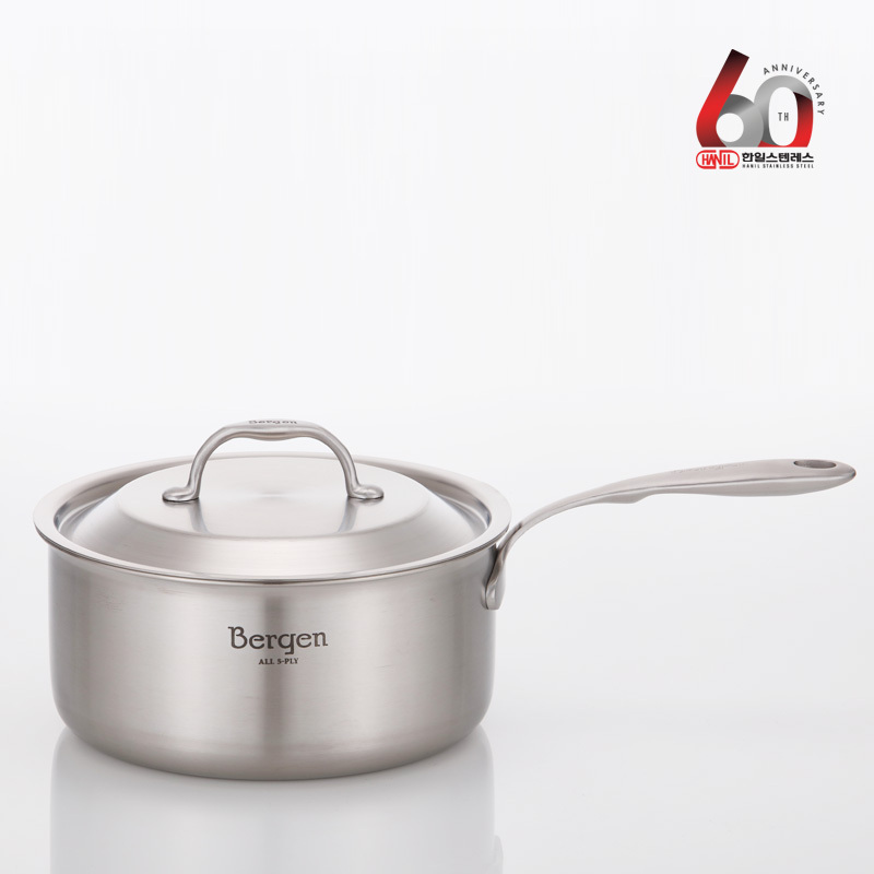 한일스텐레스 통5중 프리미엄 베르겐 IH 스텐 편수냄비 20cm