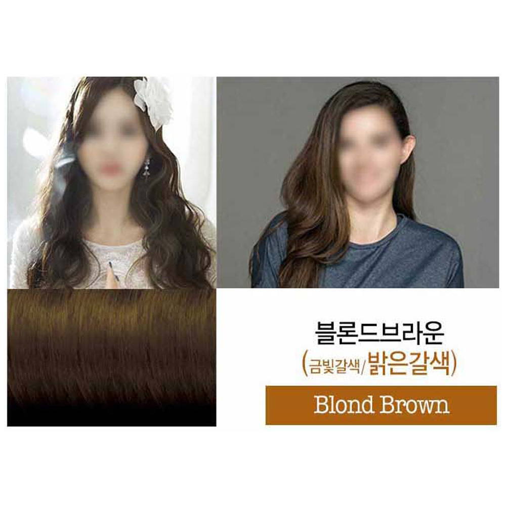 살롱클리닉 셀프 염색약 저자극 새치 커버 블론드브라운(밝은갈색) (10세트) - 상세 이미지 2