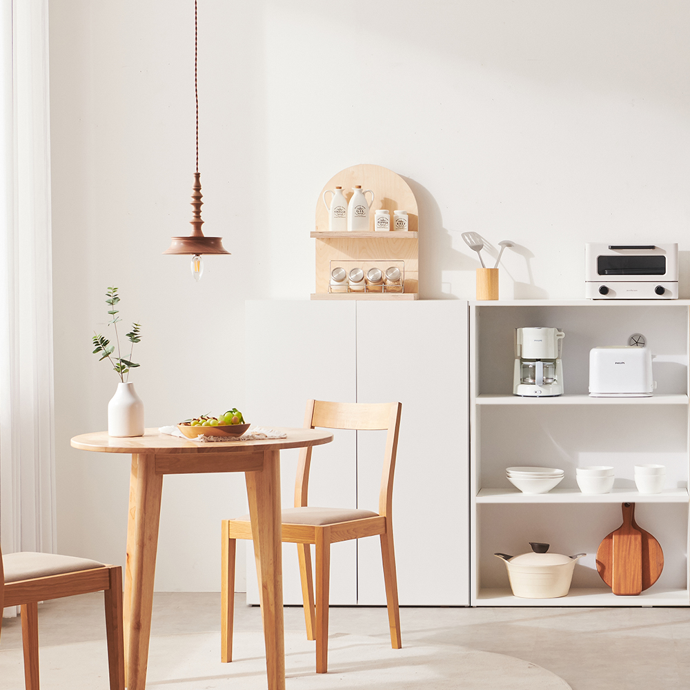 홈카페수납장 그릇장 부엌 홈카페장 하부장 장식장 주방장 12.1200x400x1050mm, 3단, 화이트