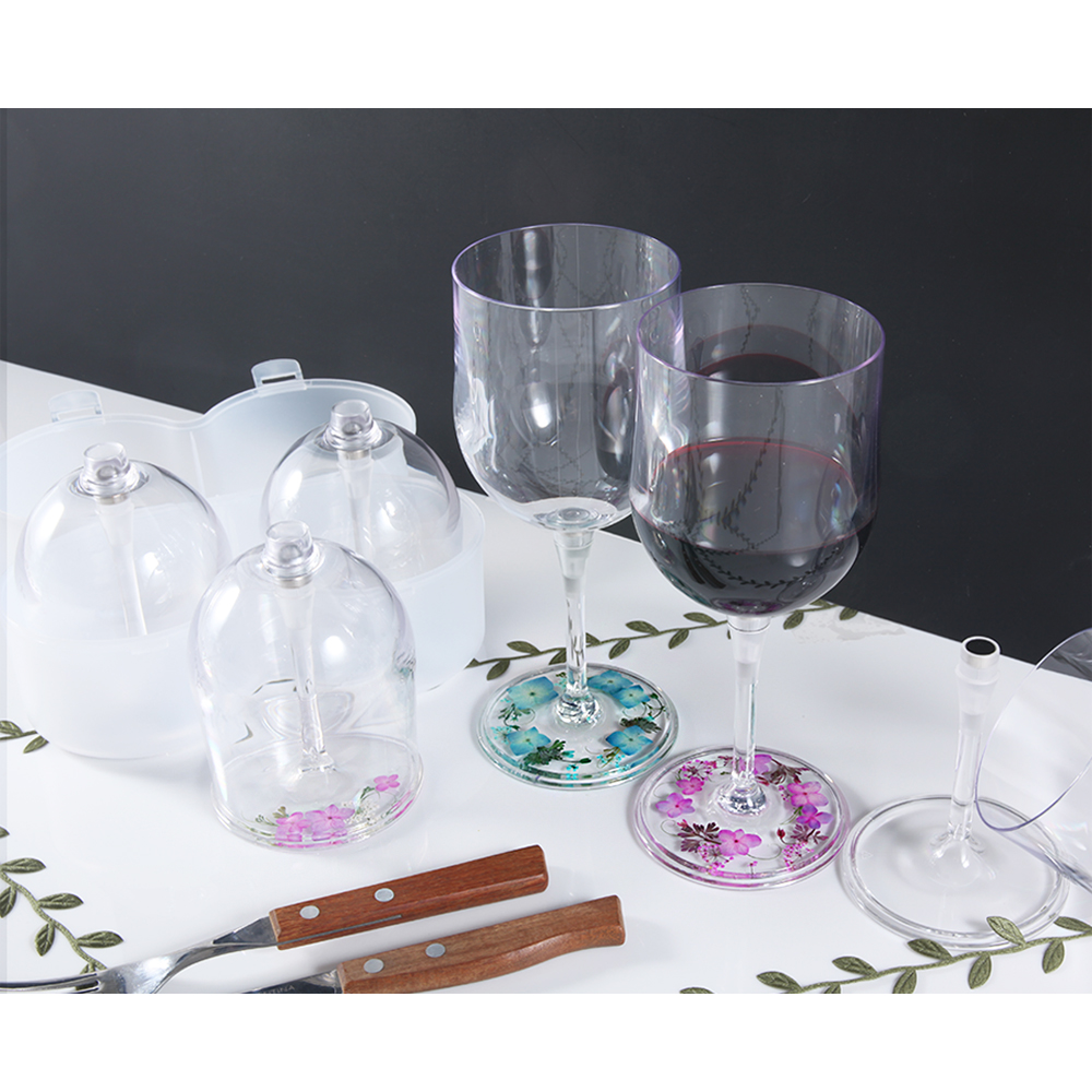 프레스코21 압화 만들기 휴대용와인잔 340ml 접이식