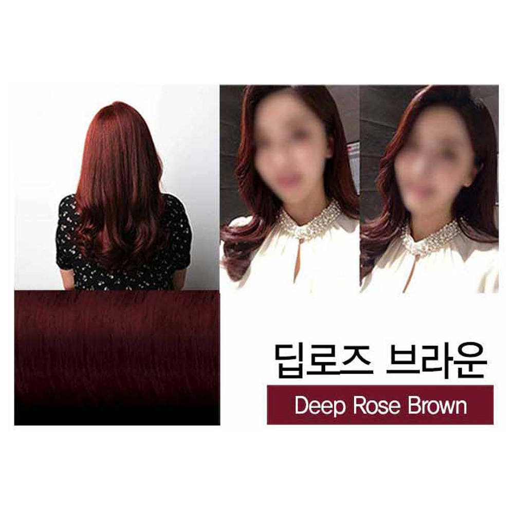 살롱클리닉 셀프 염색약 저자극 새치 커버 딥로즈브라운(와인) (10개) - 상세 이미지 2