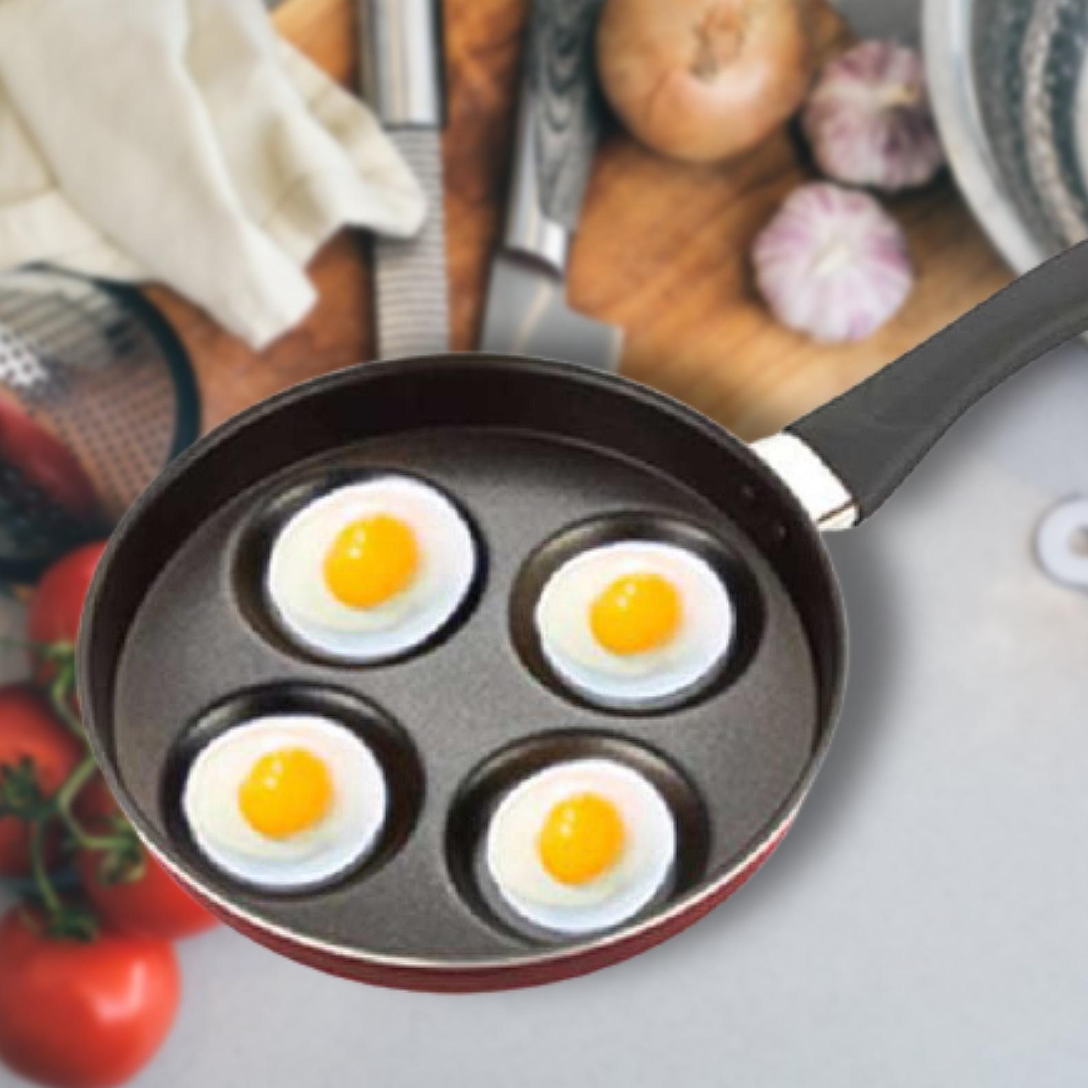 계란 후라이팬 4구 에그팬 미니 후라이팬 24cm 오믈렛팬