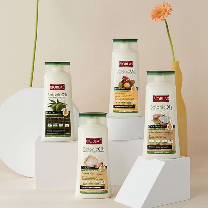 [Bioblas]비오블라스 보타닉오일 샴푸(360ml) 모발영양 4가지 솔루션 염색모발 손상모 스트레스탈모 천연성분 - 상품 이미지
