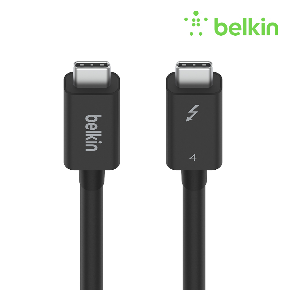 벨킨 썬더볼트4 공식 인증 C타입 PD 100W 40Gbps 초고속 케이블 2M 액티브 INZ002bt2M - 메인 이미지