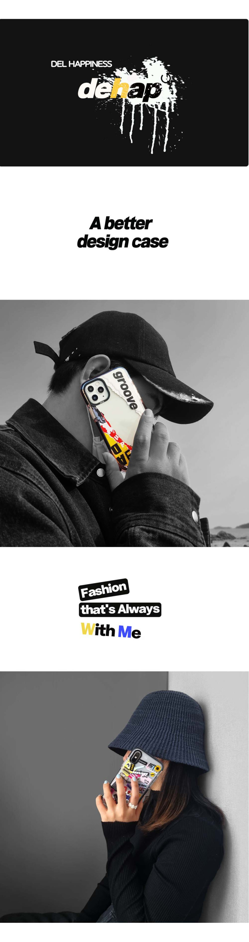 갤럭시 트래블스마일 s24울트라 특이한 감성 투명 케이스 - 상세 이미지 3