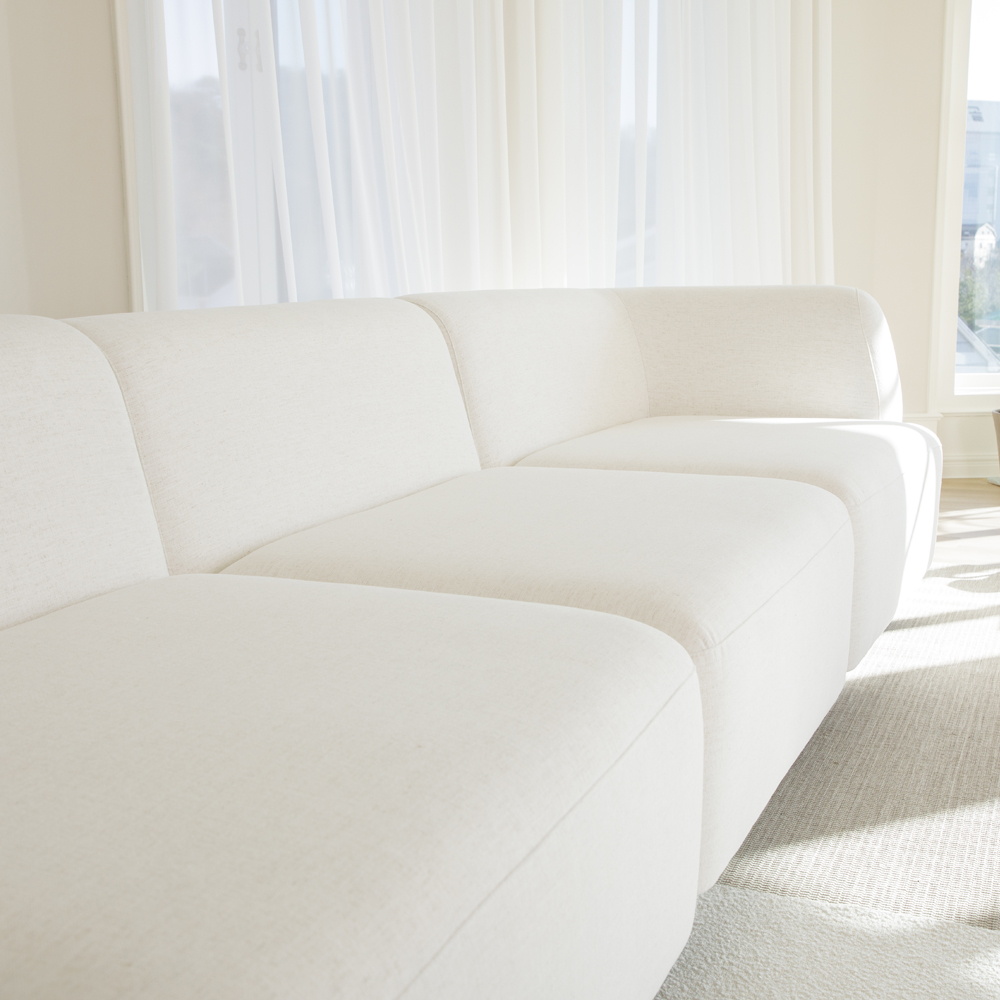 반트 마네모네 린넨 패브릭 모듈 4.5인용 소파