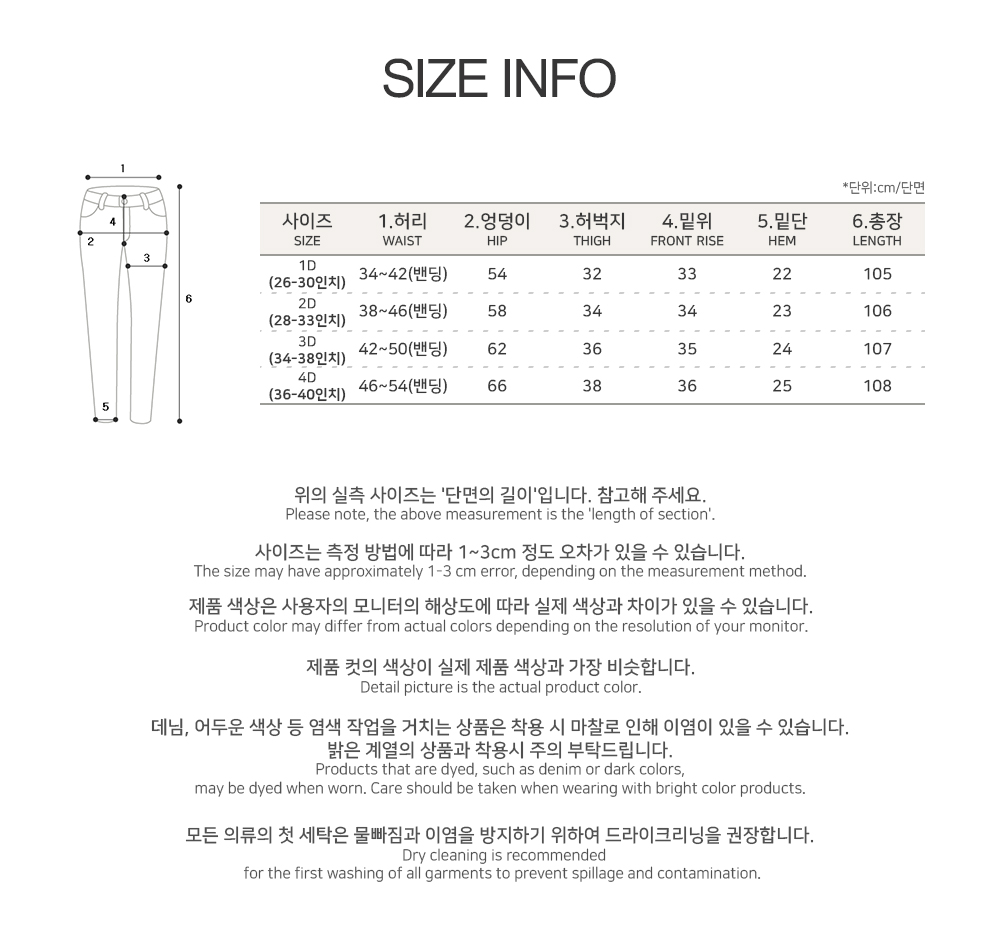 [4만장돌파][MADE] 빅사이즈 26-40인치 뒷밴딩 통 와이드 일자 청바지 상세 이미지 50
