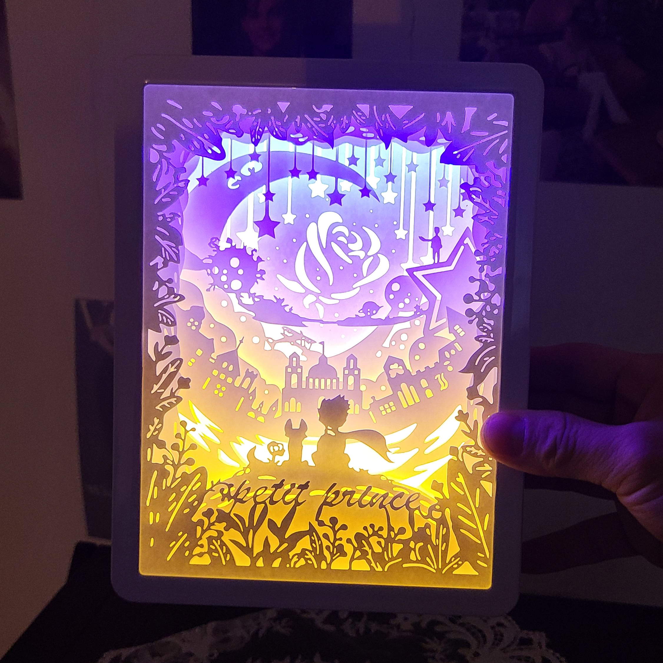페이퍼 커팅 무드등 아트 LED DIY 완제품 입체종이조명 집들이선물 - 상세 이미지 2