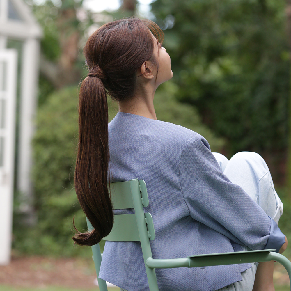 와이어 포니테일가발 씨컬펌 여자 웨이브 헤어 붙임머리 - 상세 이미지 5