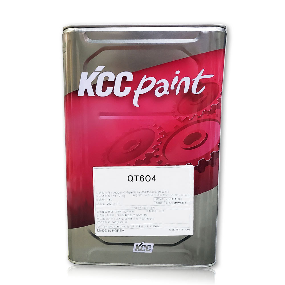 KCC 400도이하 내열페인트 모터 보일러 엔진 18L QT604 9180(은색) - 상품 이미지