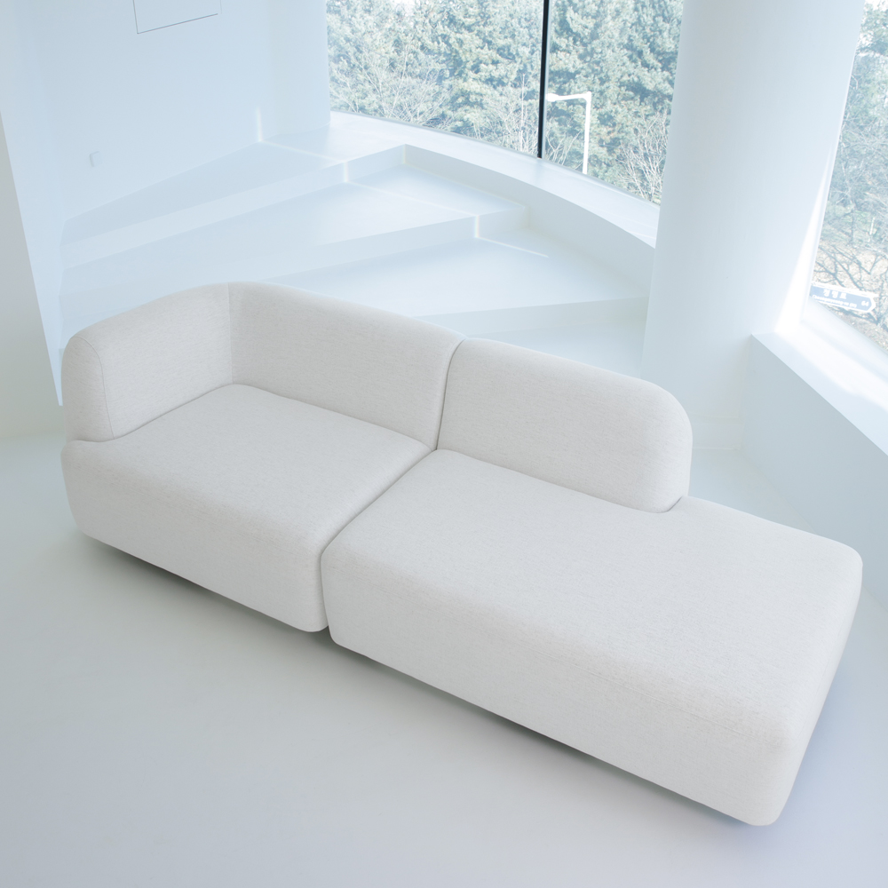 반트 마네모네 린넨 패브릭 3.5인용 오픈카우치 모듈 소파