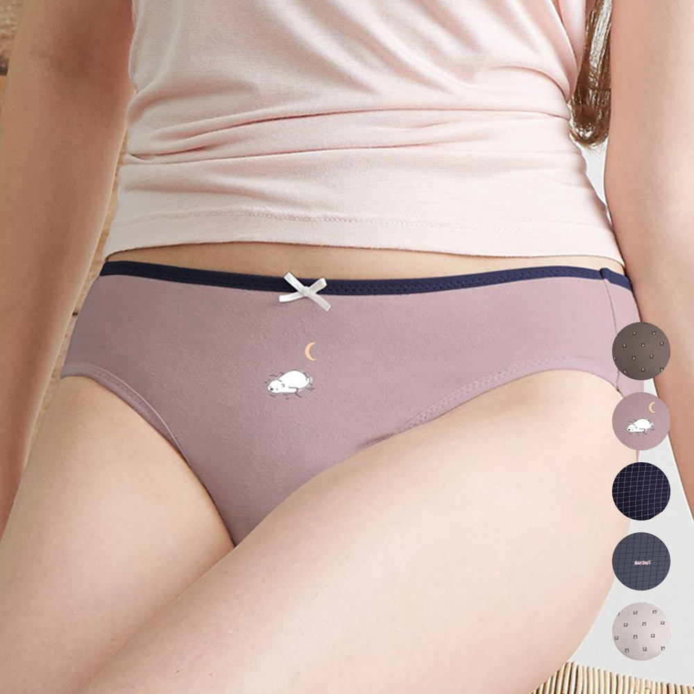 물랑루즈 면스판 베어데이 여삼각 5매입 mwpdf-267 - 상품 이미지