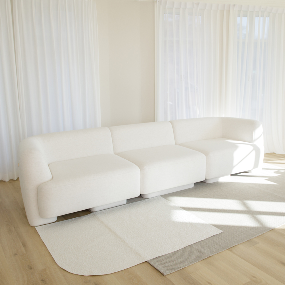 반트 마네모네 린넨 패브릭 모듈 4.5인용 소파