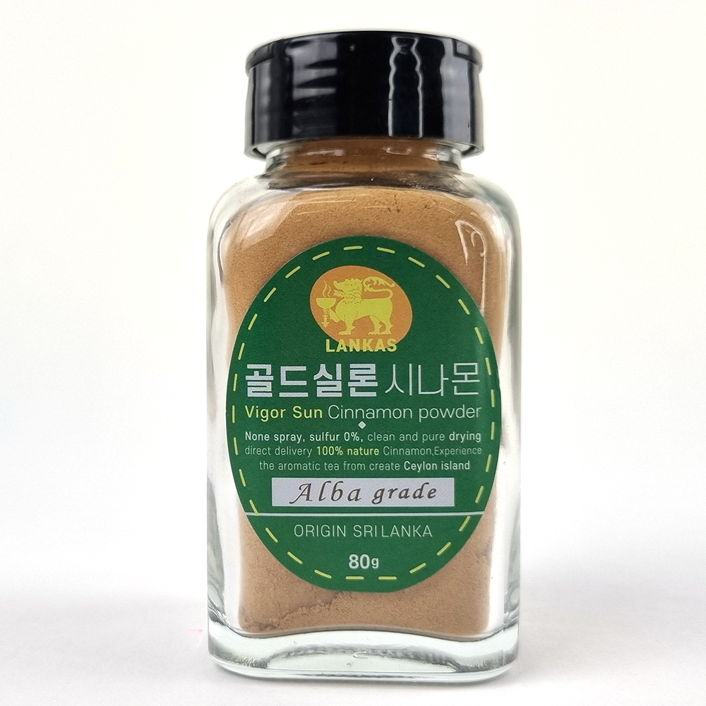깊은 풍미 골드 실론 시나몬 가루 파우더 80g ALBA등급 계피가루 상품 이미지