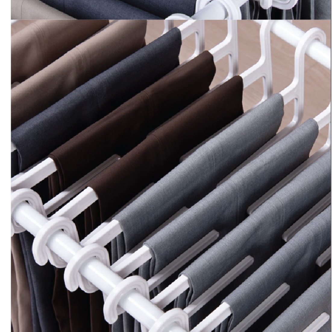 소형 행거 바지 작은행거 폭 좁은 공간 낮은행거 - 상세 이미지 5