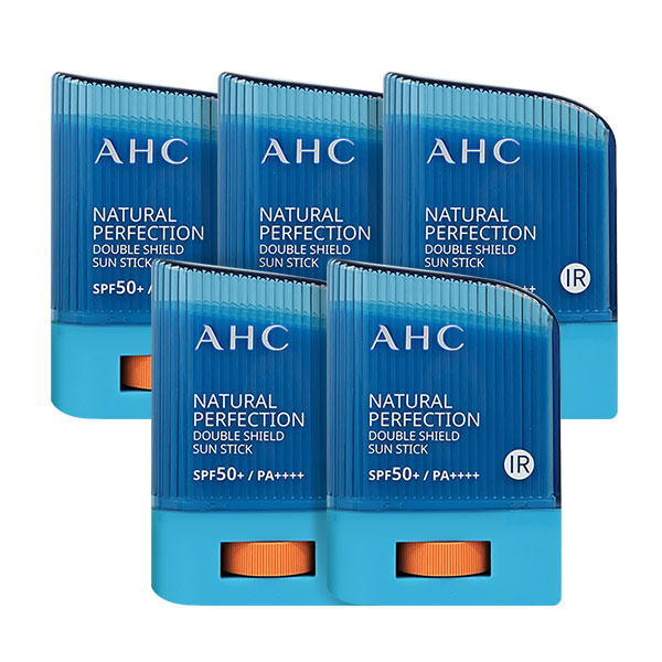 AHC 내추럴 퍼펙션 더블쉴드 선스틱 혼합자차 워터프루프/골프/스틱썬크림 14g, 5개 - 상품 이미지