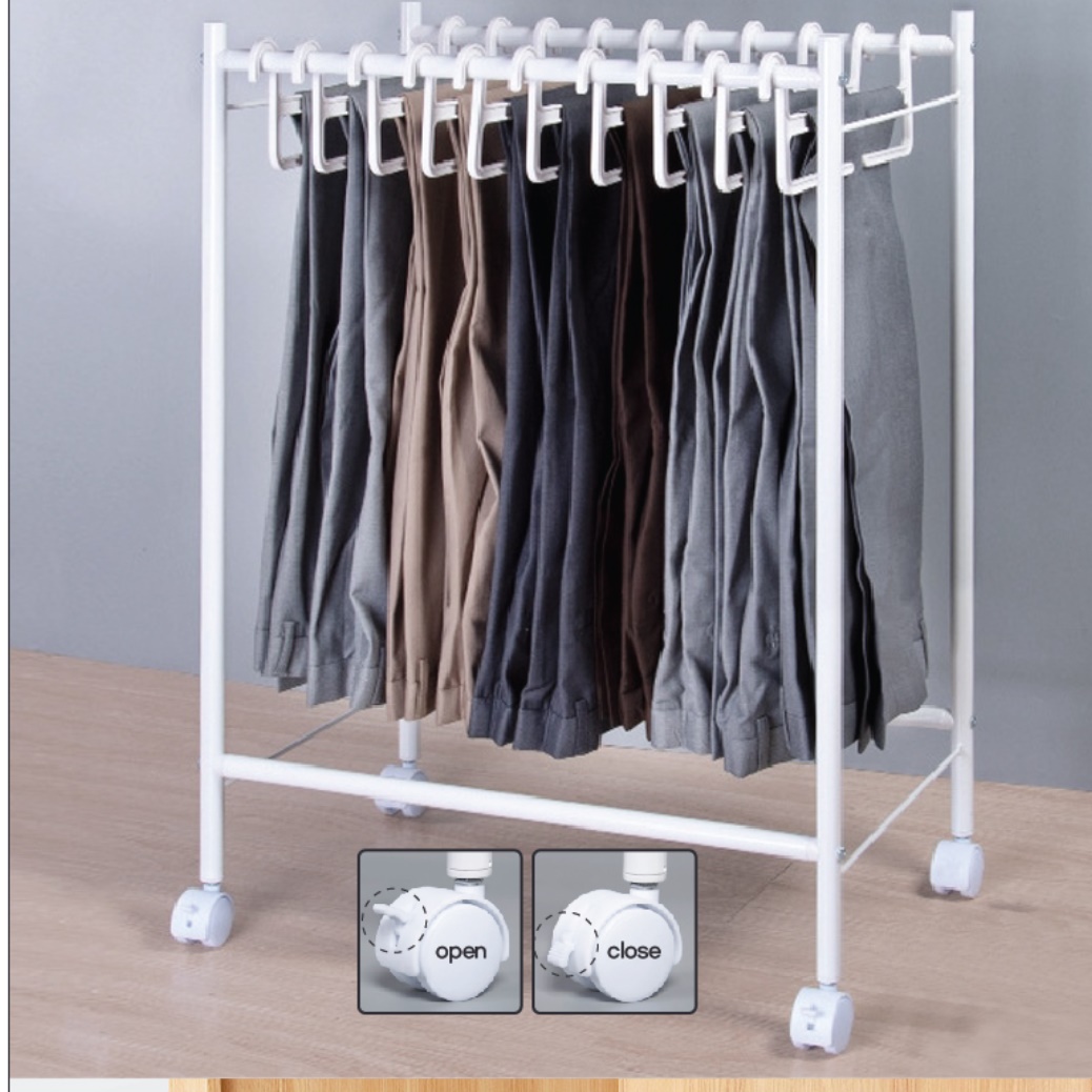 소형 행거 바지 작은행거 폭 좁은 공간 낮은행거 - 상세 이미지 4